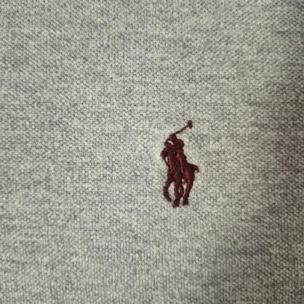 Polo Ralph Lauren Polo Shirt‎ Mens Large Custom Fit Gray Short Sleeve Pony Logo